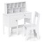 Kids Table and Chair Set with Spacious Tabletop Drawer and Storage for Toys and School Supplies